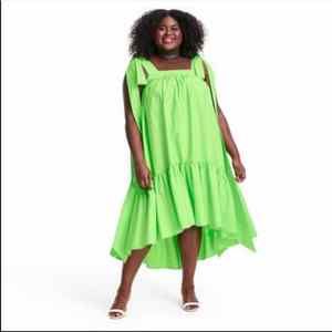 *NEW* Christopher John Rogers x Target Hi Low Babydoll Dress Woman Size Large